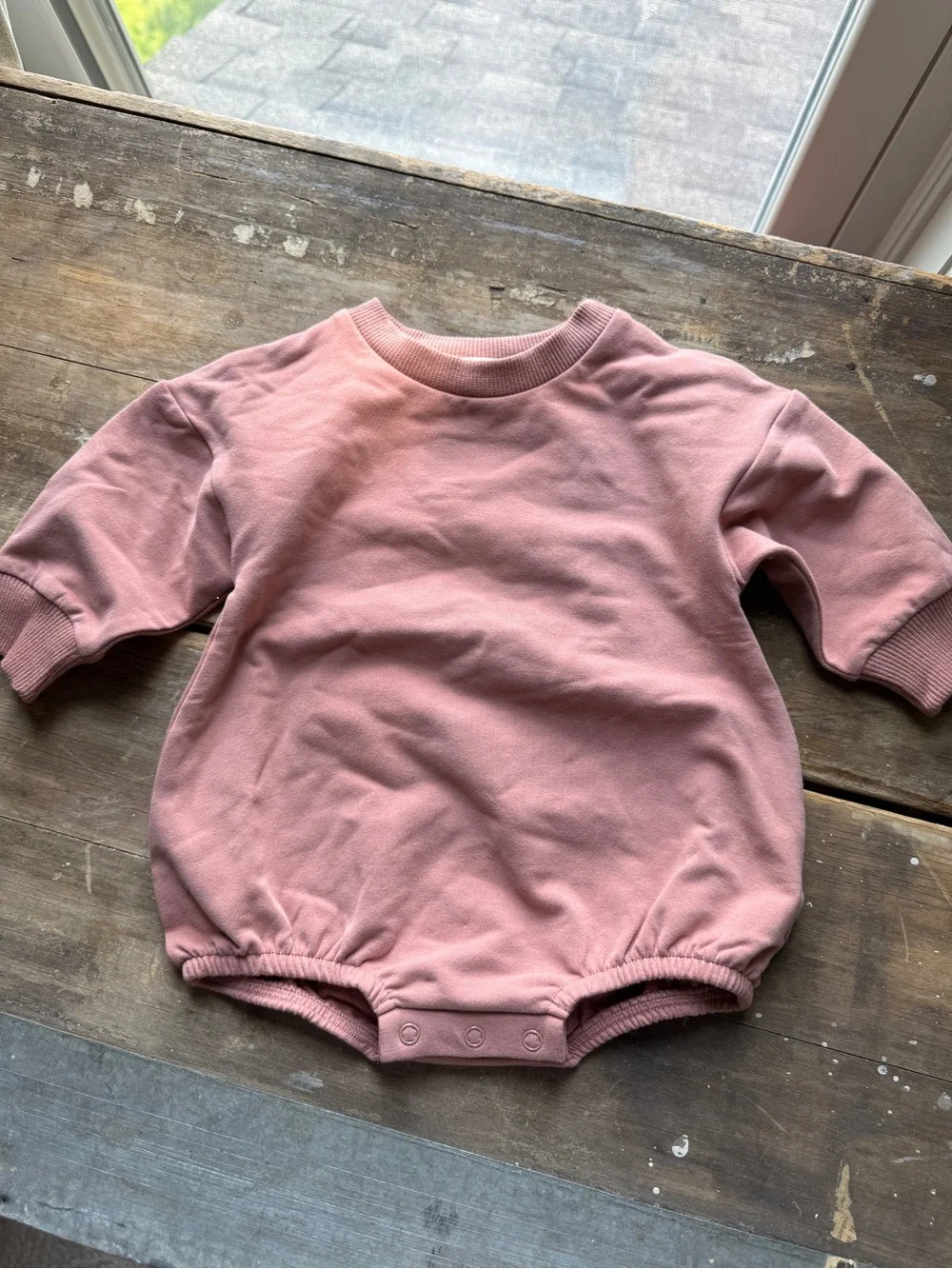 Kids Neutral Knit Sweater & Woodland Romper Set - Beige, Cream, Blush